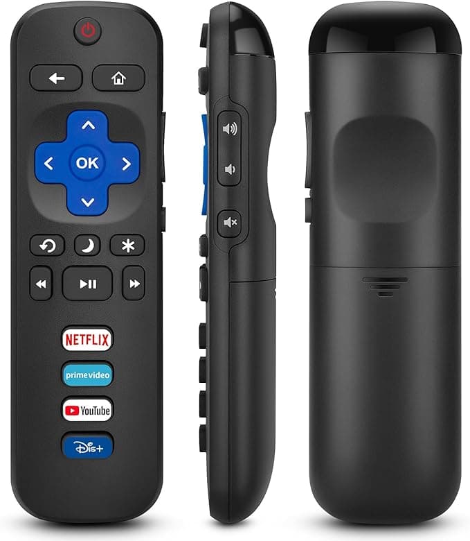 Replacement Remote for TCL Roku TV, Compatible with Hisense Insignia Sharp RCA Sanyo Westinghouse Onn Roku TV Remote, with Buttons for Netflix, YouTube, Dis+, Prime Video