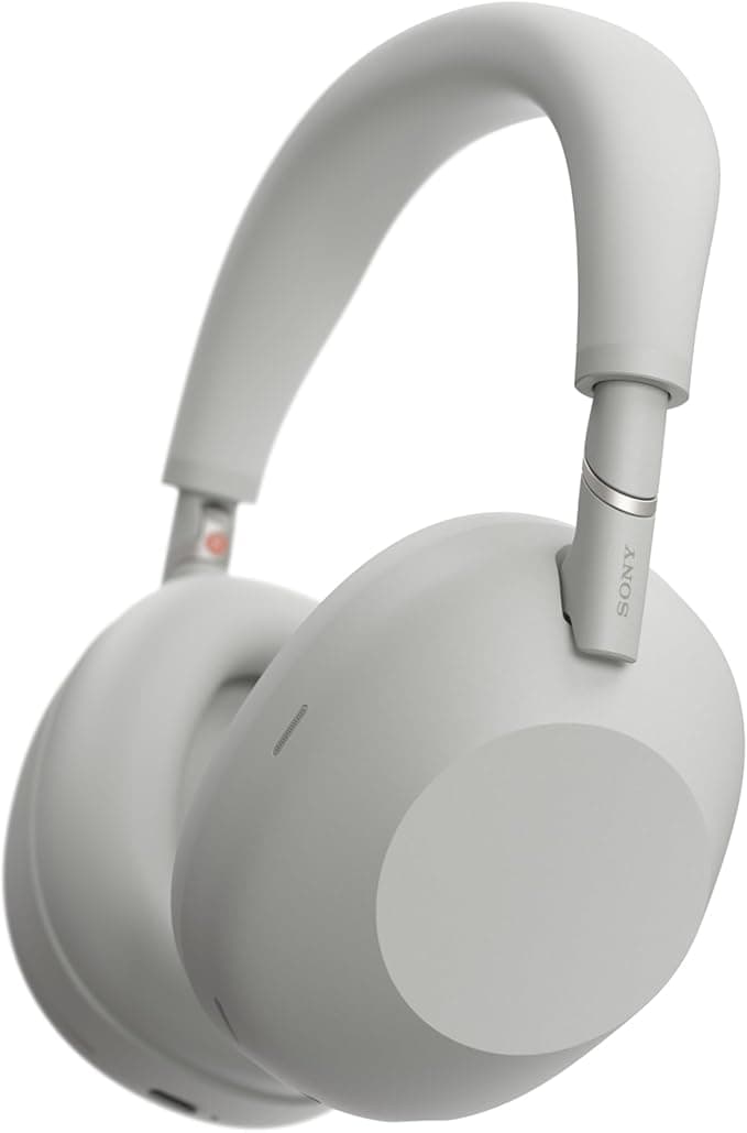Sony WH-1000XM6 The Best Wireless Noise Canceling Headphones, HD NC Processor QN3, 12 Microphones, Adaptive NC Optimizer, Mastered by Engineers, Studio-Quality, 30-Hour Battery, Platinum Silver (Renewed)