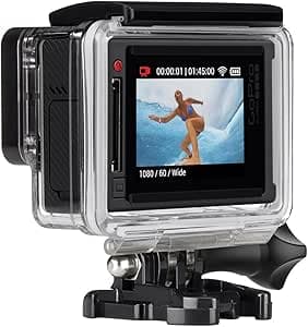 GoPro HERO4 Silver Action Camera, 4K30 Video, 12MP Photos, Touch Display, Waterproof to 40m